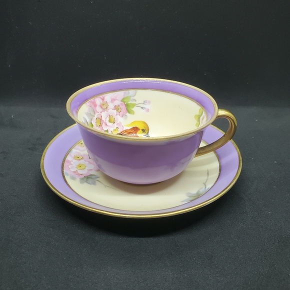 Handpainted Noritake Teacup and Saucer Stunning Unique Gorgeous 😍 - Picture 2 of 10
